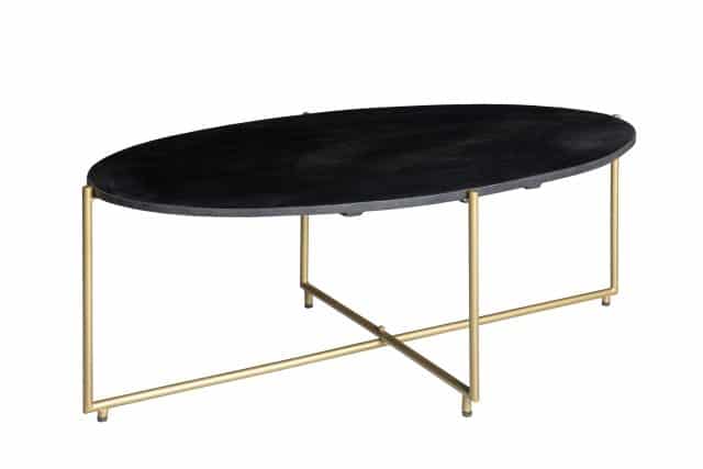 Salontafel Anthony Black Brass