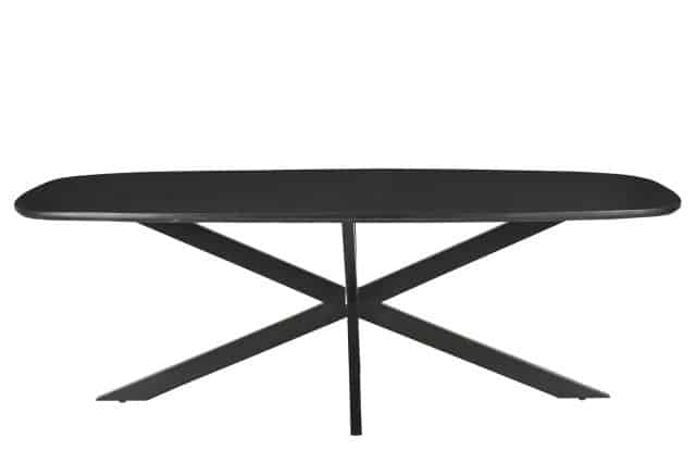 Eetkamertafel Jesper Danish Oval Black 180cm