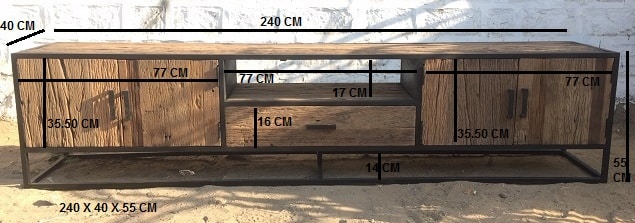 Tv Meubel Dakota 240 Cm