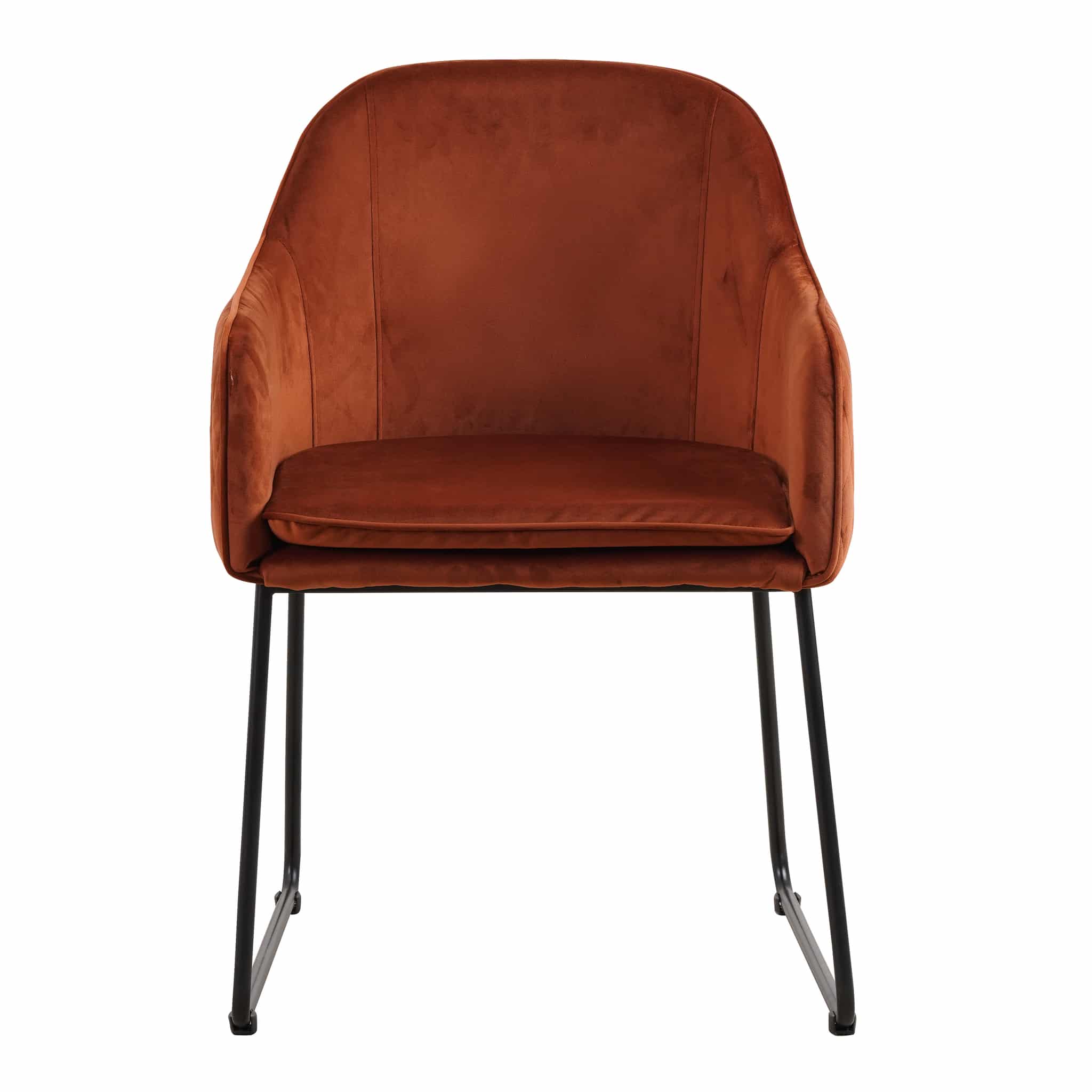 Eetkamerstoel Benthe Rust Copper Velvet