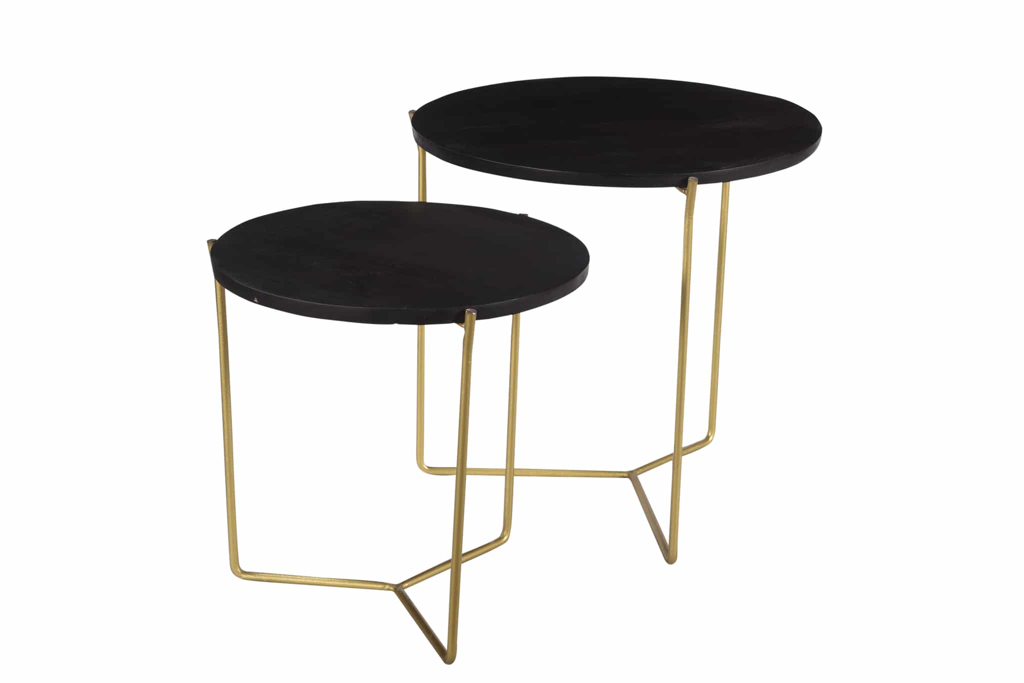 Bijzettafel Mason 8211 Set Van 2 8211 Black Brass