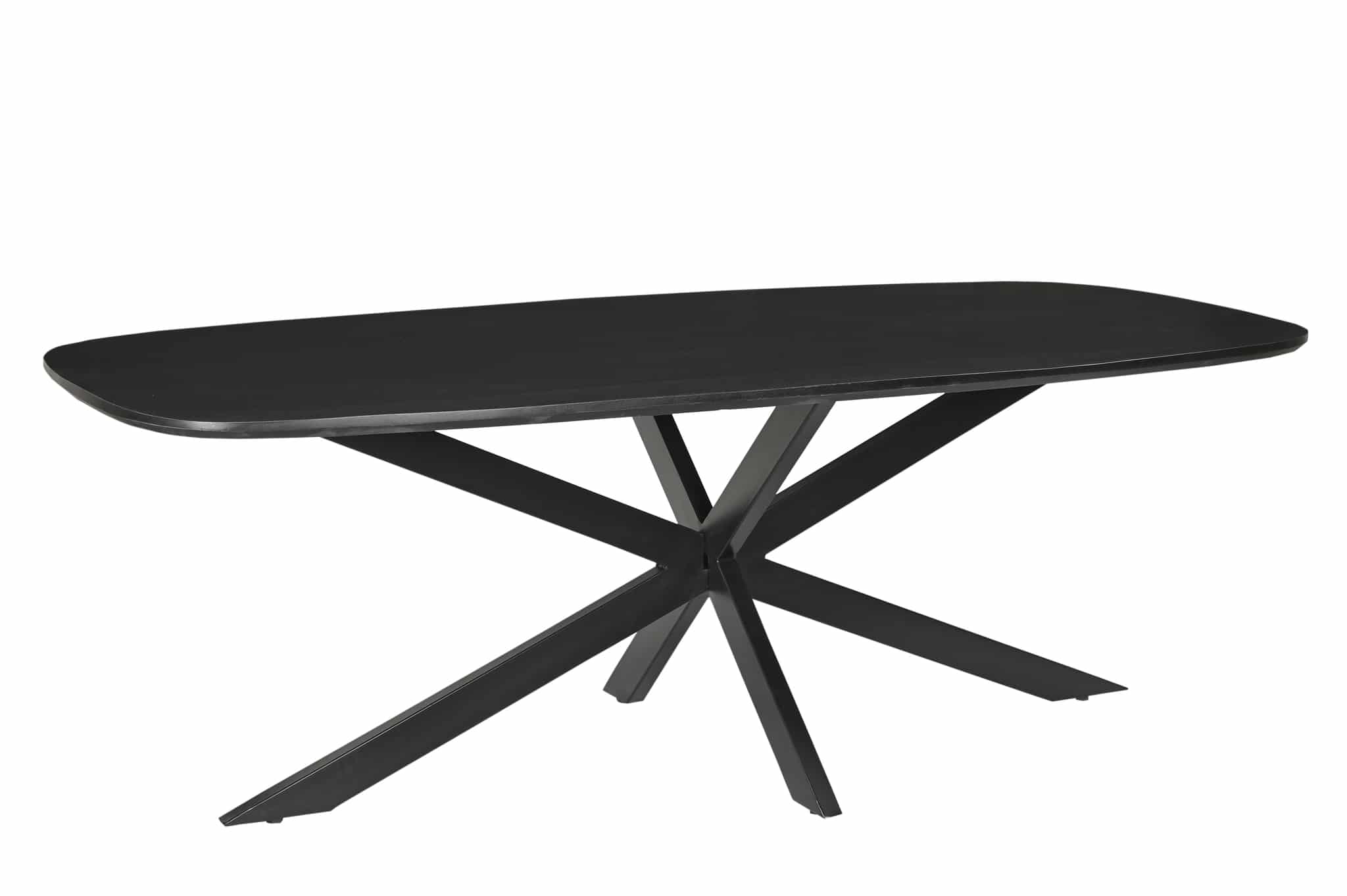 Eetkamertafel Jesper Danish Oval Black 180cm