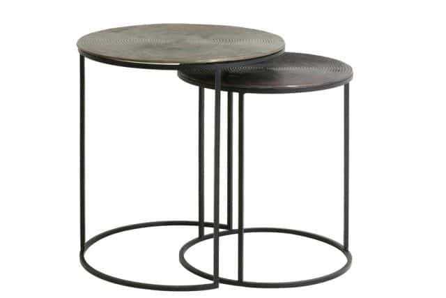 Side Table S 2 41 215 46 49 215 52 Cm Talca Ant Copper Brnz Circ