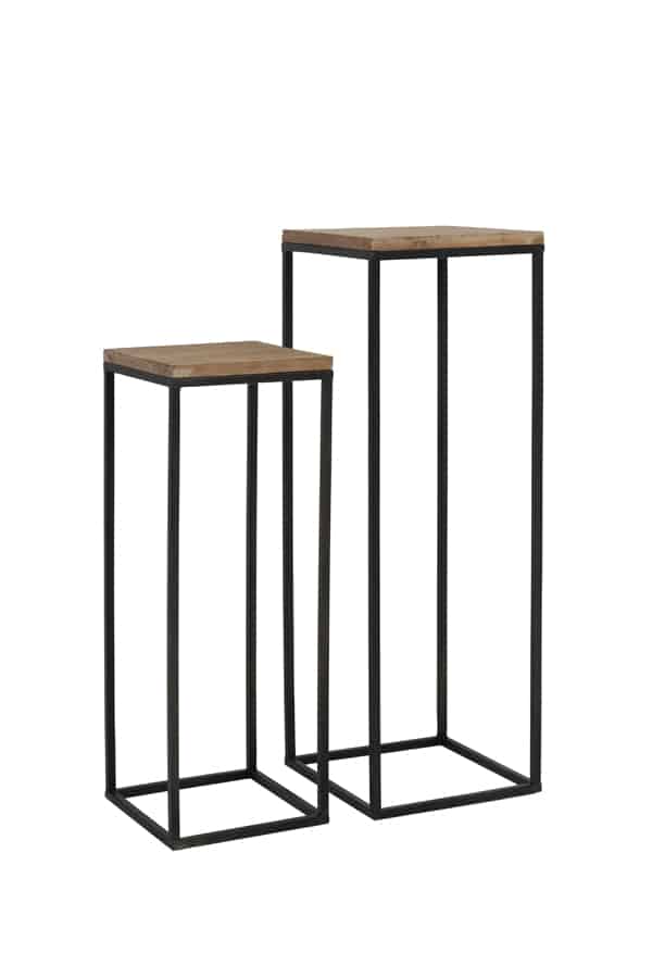 Pillar S 2 30x30x82 5 35x35x102 Cm Yarula Wood Black