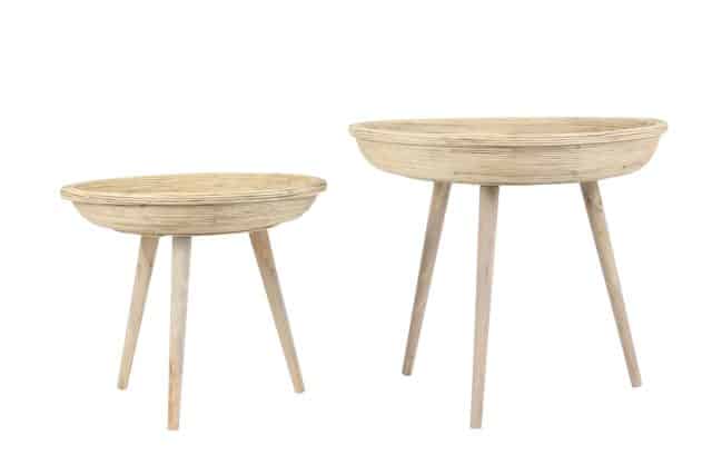 Side Table S 2 46 215 38 5 56 215 48 Cm Colon Rattan Natural