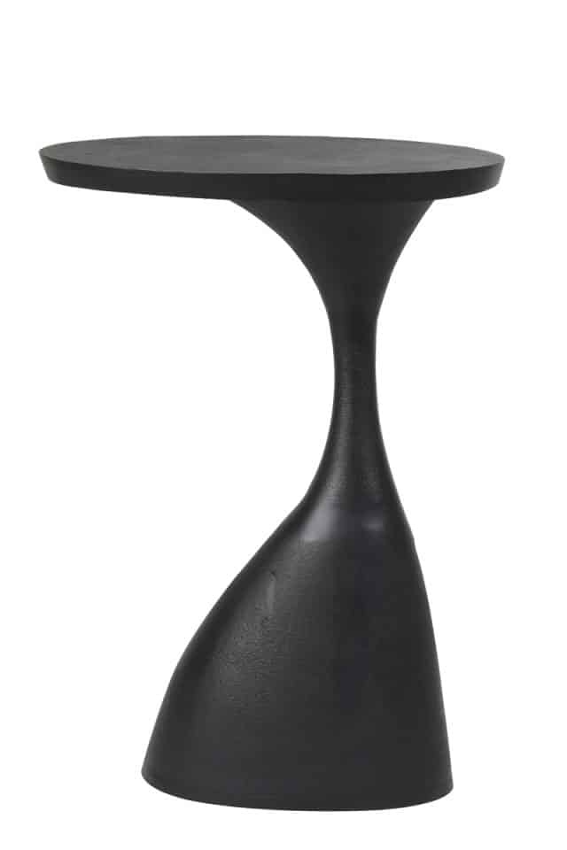 Side Table 40x33x55 Cm Macau Matt Black