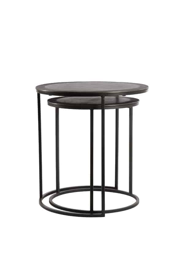 Side Table S 2 40 215 45 49 215 50 5 Cm Talca Raw Lead Antique