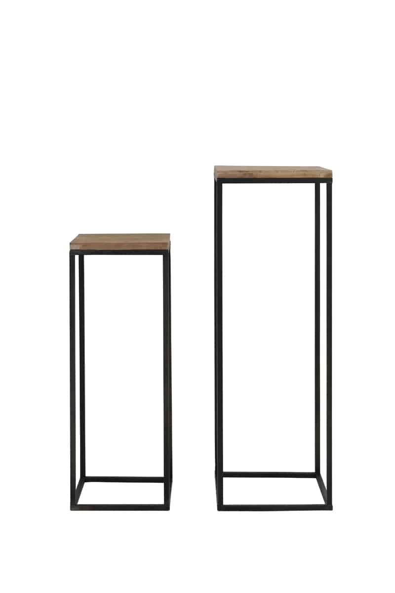 Pillar S 2 30x30x82 5 35x35x102 Cm Yarula Wood Black