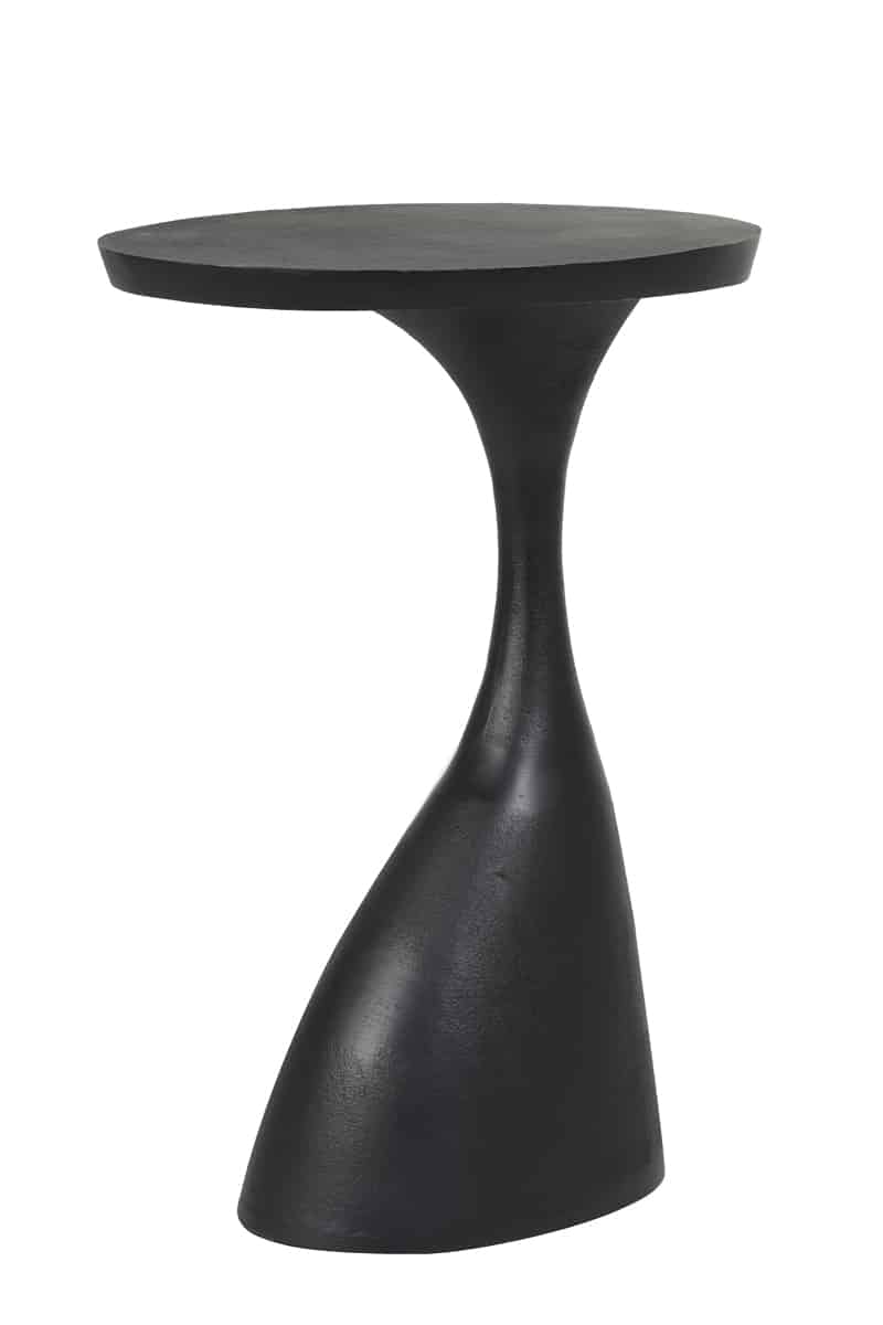 Side Table 40x33x55 Cm Macau Matt Black