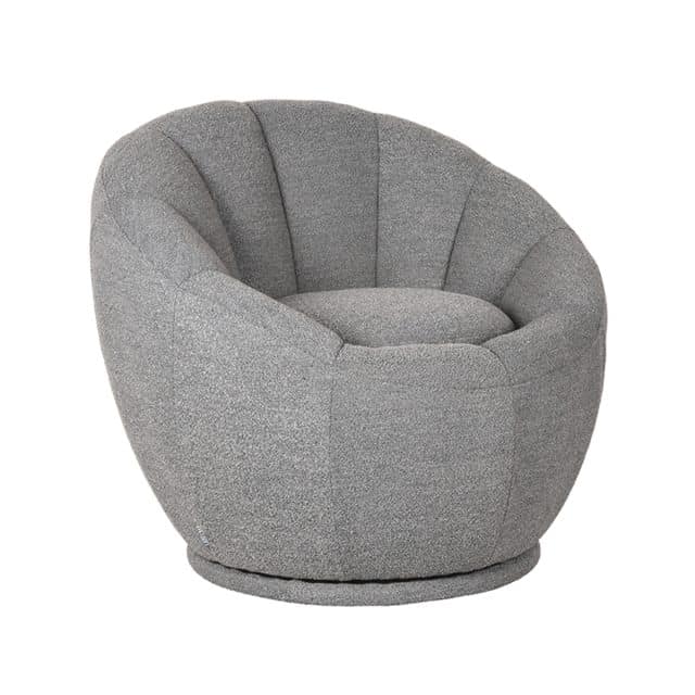 Label51 Fauteuil Crown 8211 Grijs 8211 Boucle