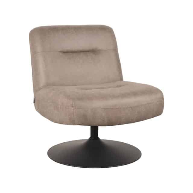 Label51 Fauteuil Eli 8211 Taupe 8211 Microfiber