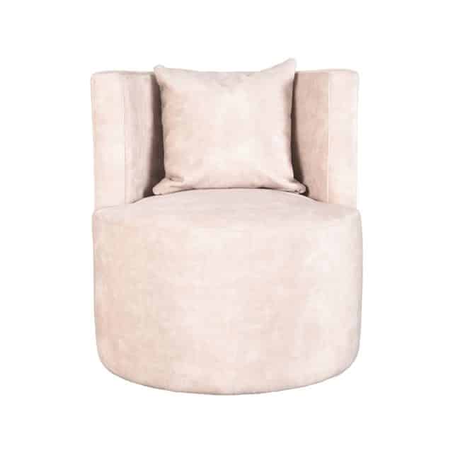 Label51 Fauteuil Evy 8211 Naturel 8211 Velours