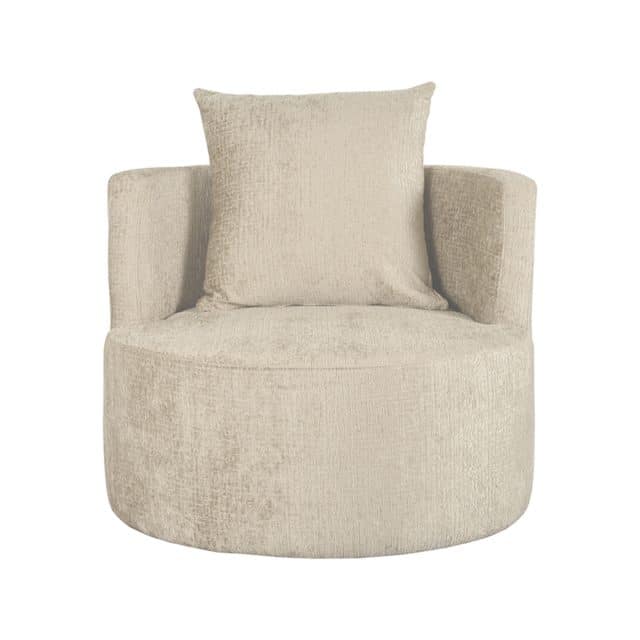 Label51 Fauteuil Evy 8211 Beige 8211 Fluweel