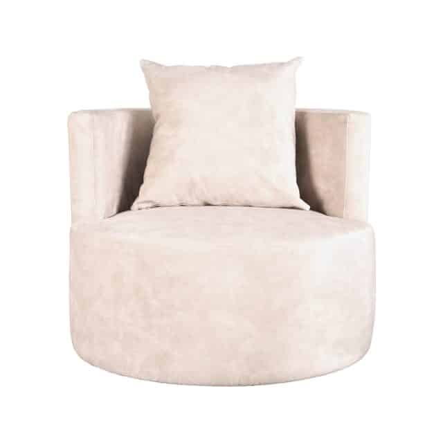 Label51 Fauteuil Evy 8211 Naturel 8211 Velours