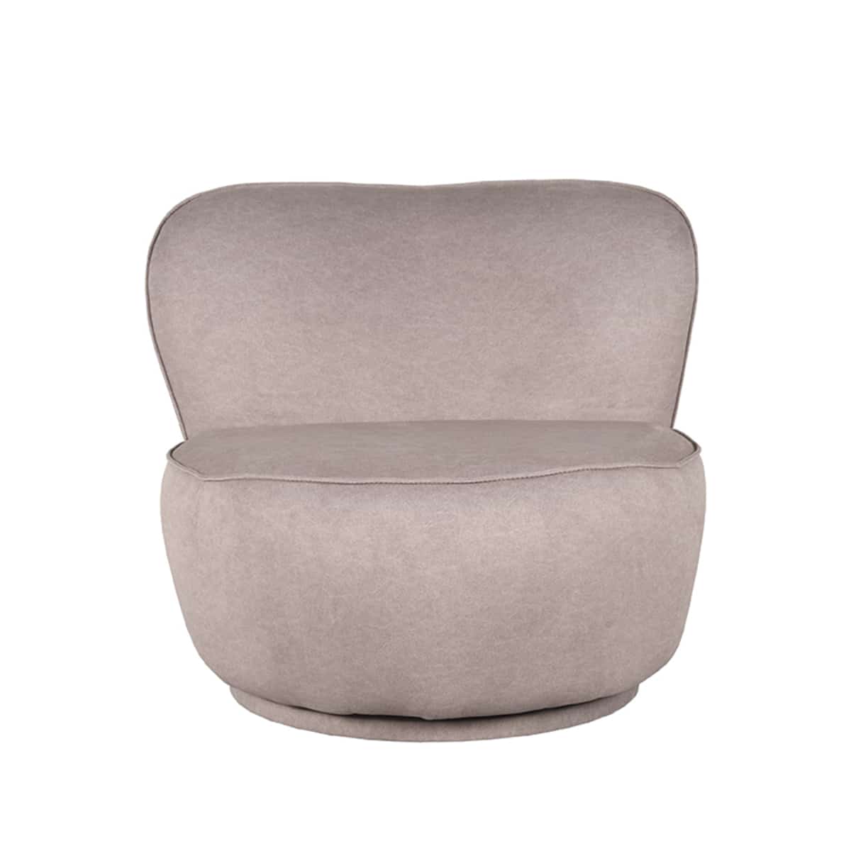 Label51 Fauteuil Bunny 8211 Taupe 8211 Microfiber