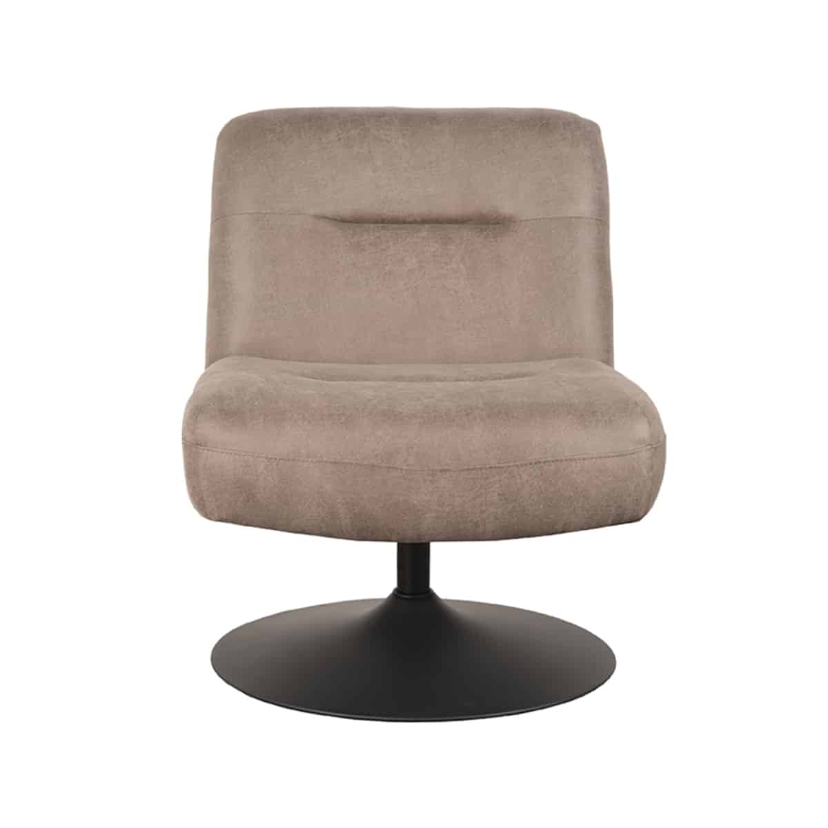 Label51 Fauteuil Eli 8211 Taupe 8211 Microfiber