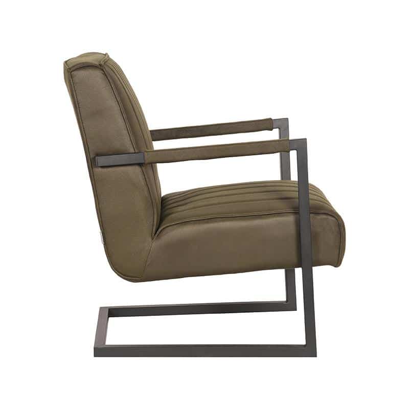 Label51 Fauteuil Milo 8211 Army Green 8211 Microfiber