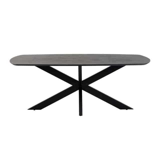 Eetkamertafel Deens Ovaal 230 Acacia Black