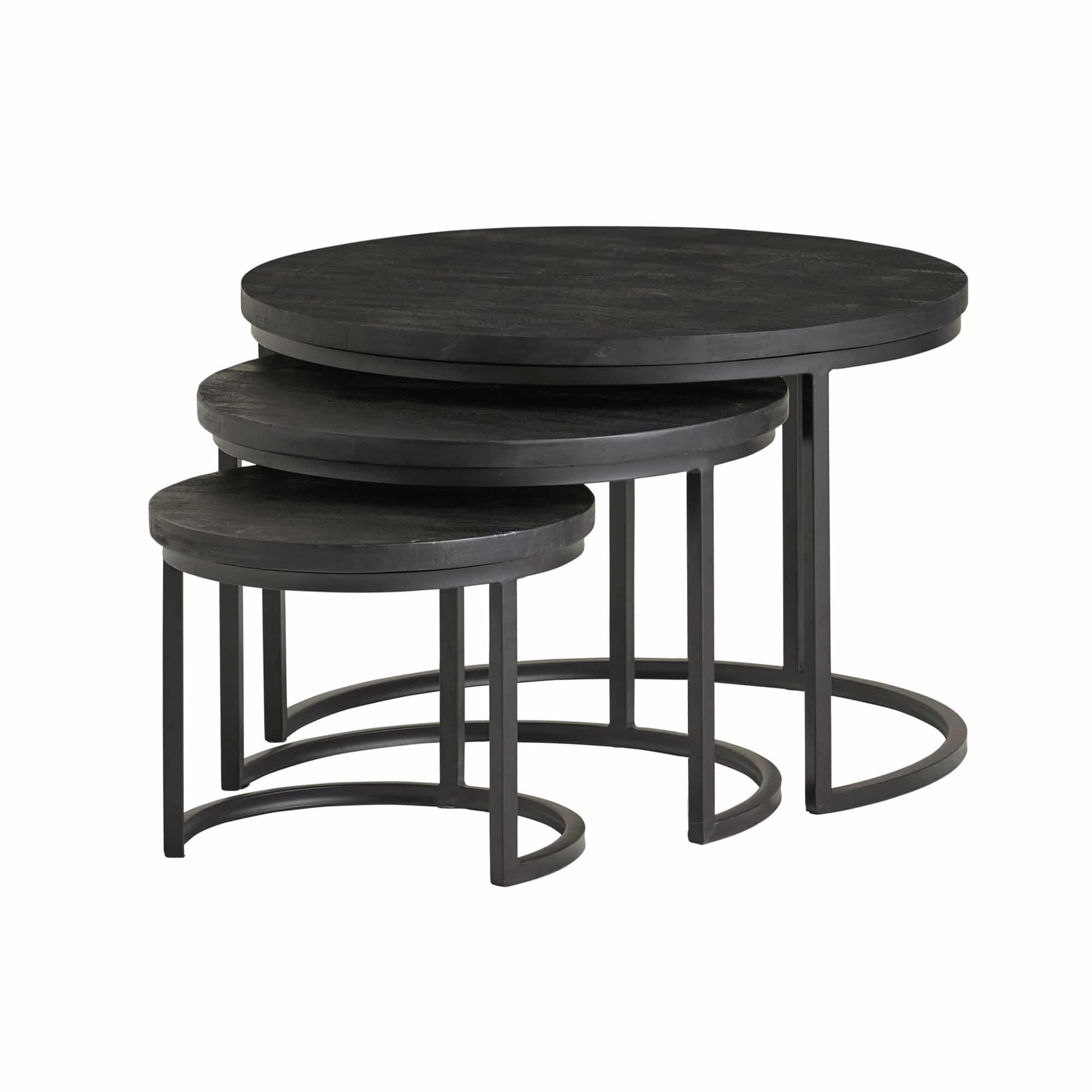 Black Enzo Salontafel Set Van 3