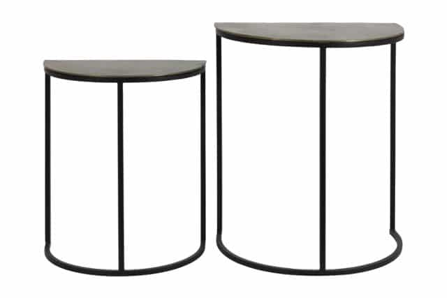 Side Table S 2 40 5x23x49 46 215 30 5 215 55 Cm Peto Rw Ant Brz Blck