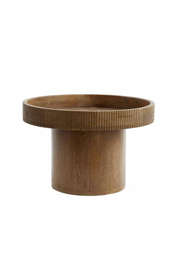 Side Table 50 215 35 Cm Kalomo Wood Dark Brown