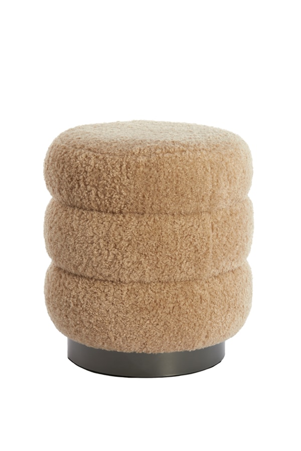 Pouf 40 215 45 Cm Jobbi Beige Matt Black