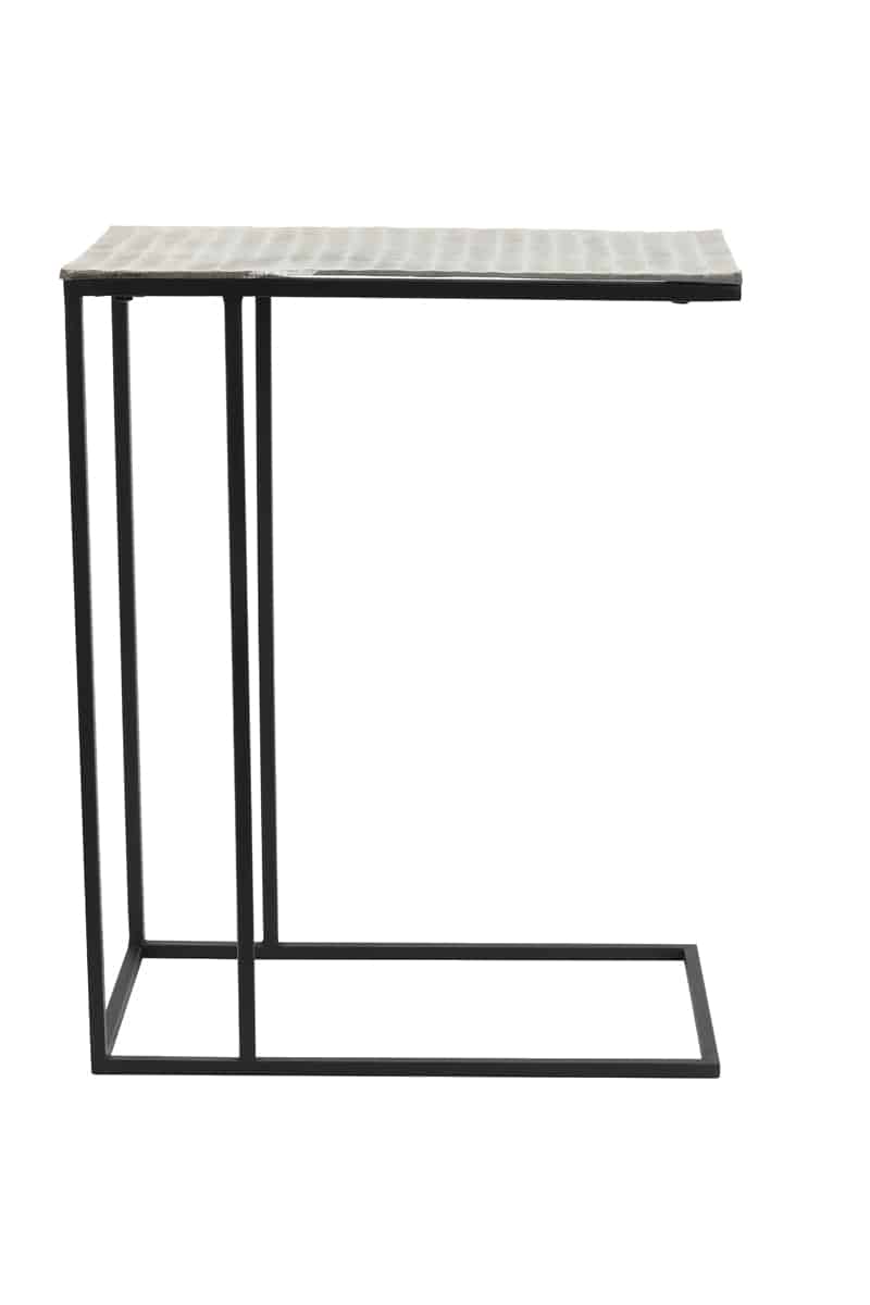 Side Table 48x26x60 Cm Macy Nickel