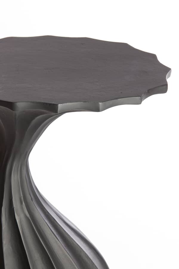 Side Table 40x36x55 Cm Nyoko Matt Black