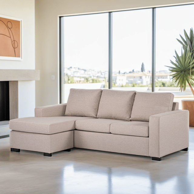 3 Seater Sofa Cl Fabric Inari 22 I460 Beige