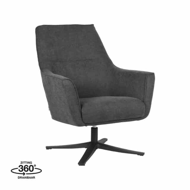 Label51 Fauteuil Tod 8211 Antraciet 8211 Synthetisch