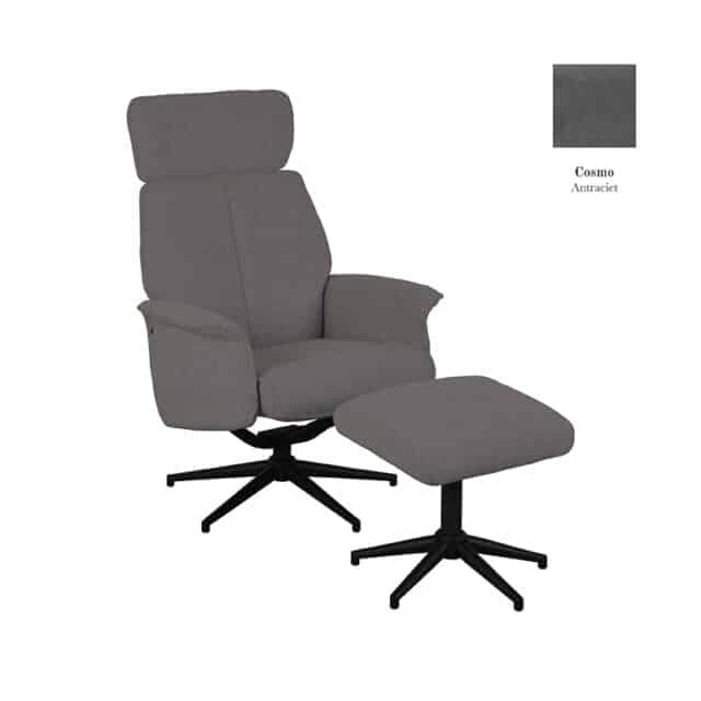 Relaxfauteuil Verdal Ottomane 77x79x109 Cm