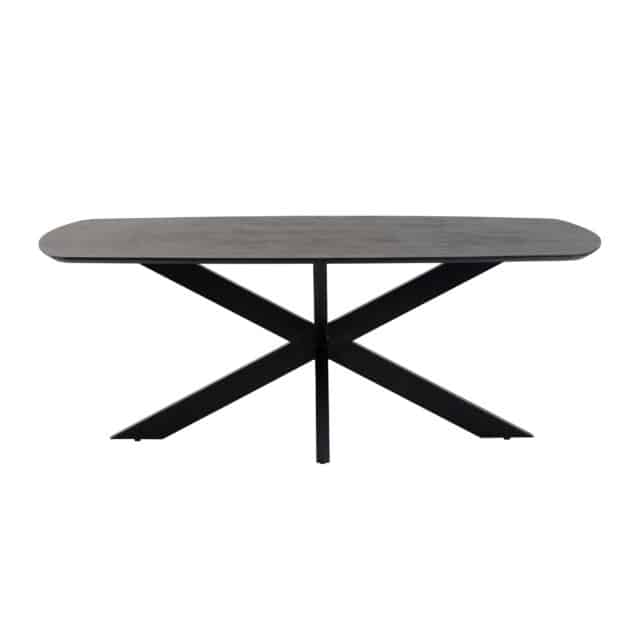 Eetkamertafel Deens Ovaal 210 Acacia Black