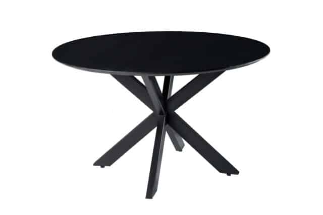 Eetkamertafel Oslo Black Round 130 Cm