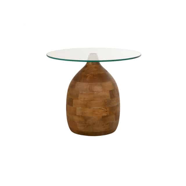 Stella Salontafel 50 H43 Smooth Natural Clear Glass